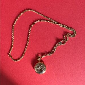 Annex Vintage Gold Pocket Watch Necklace